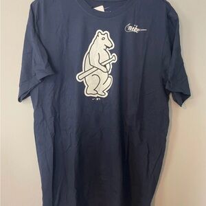 Chicago Cubs NEW Nike Cooperstown 1914 Bear Logo T-Shirt Men's Size L Large Nwts